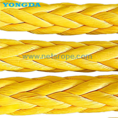 12 Struny UHMWPE dock mooring line z wykorzystaniem pustych tkanin do mooring/trowing/docking